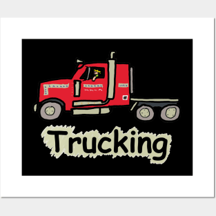 Trucking Posters and Art